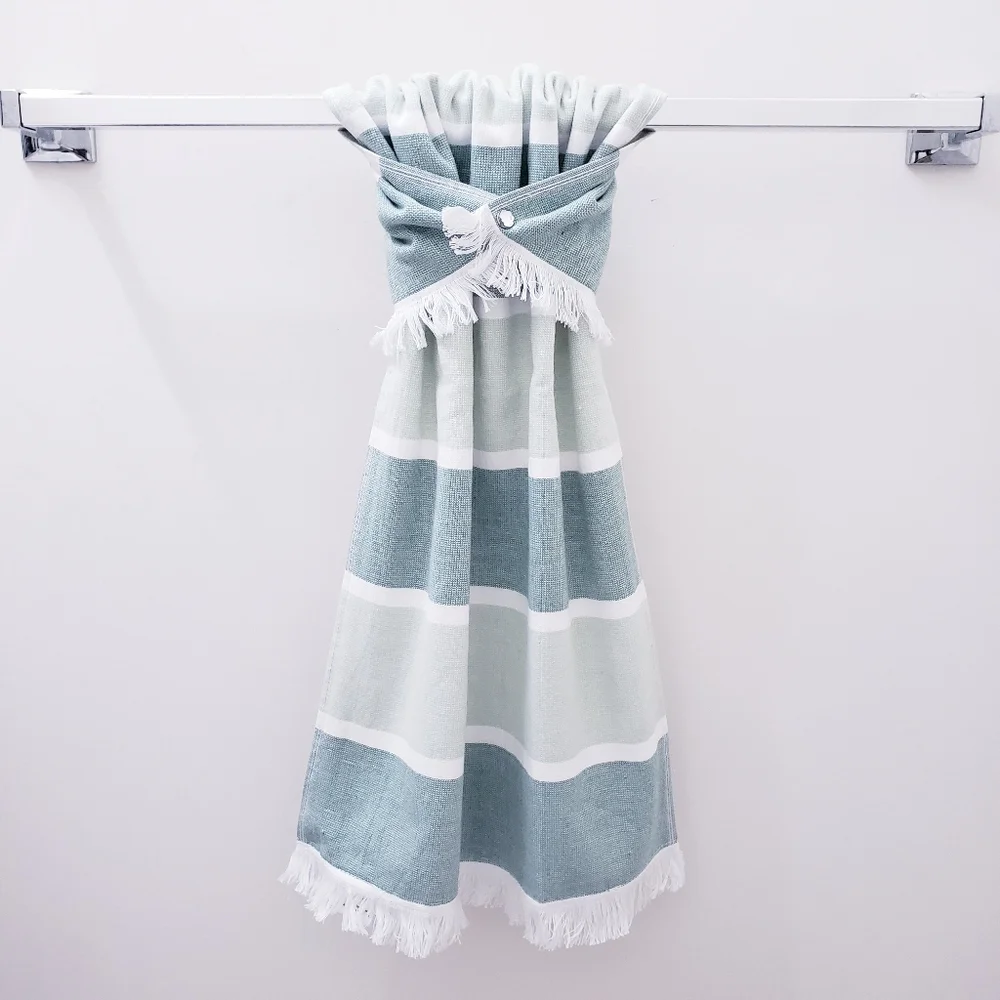 💟NEW!⬜️ #9032 ■Striped in *Burgundy*Green*Gray Hang'N'Snap *Select your snap
